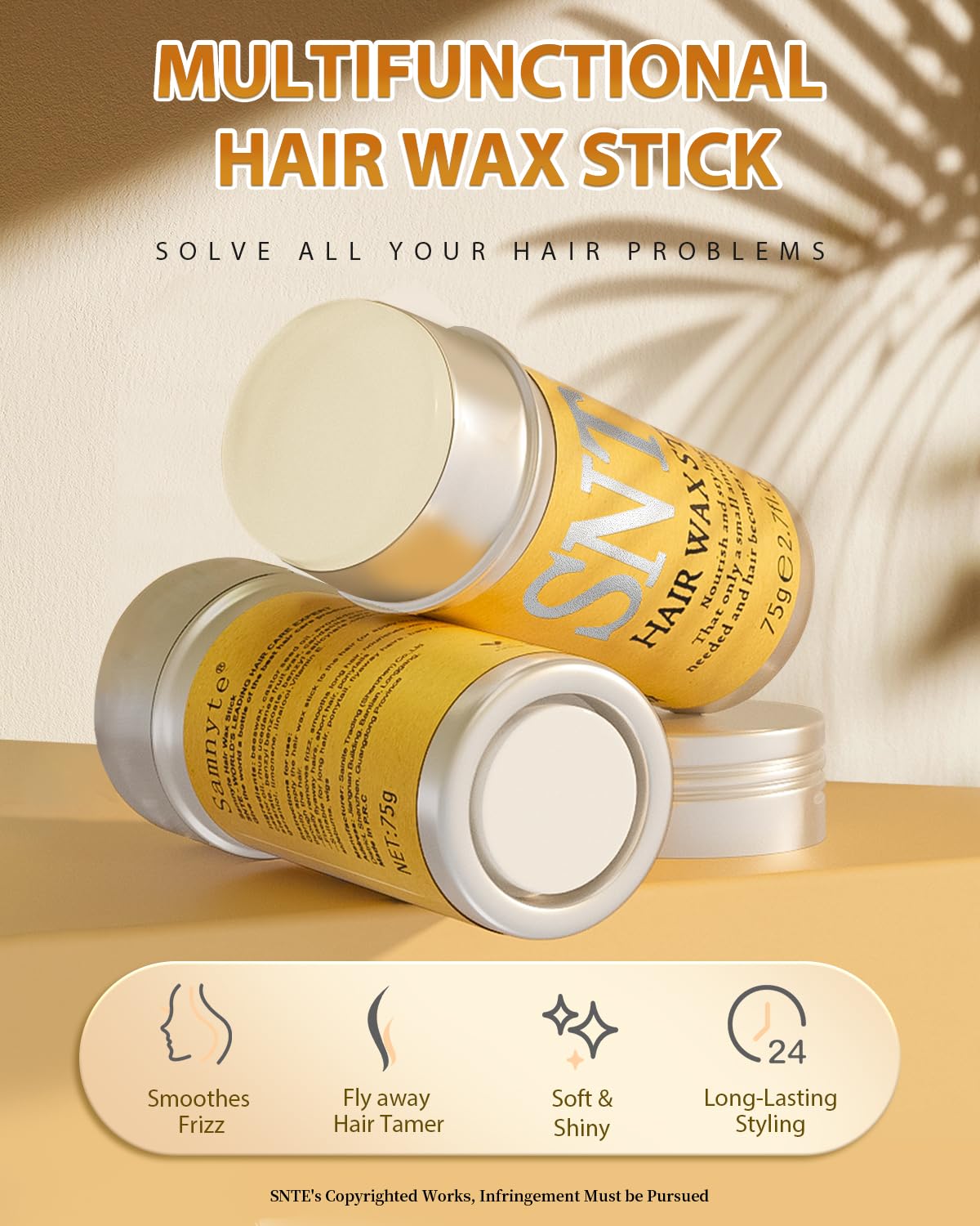 Samnyte stick open with balm exposed for precise application