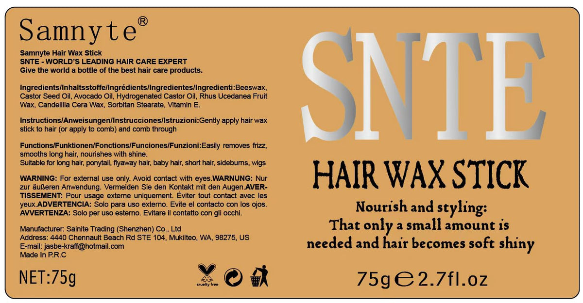 Samnyte used on a ponytail demonstrating sleek, long-lasting hold
