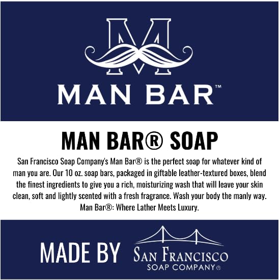 San Francisco Soap Company Cardamom & Juniper bar texture close-up showing lather potential