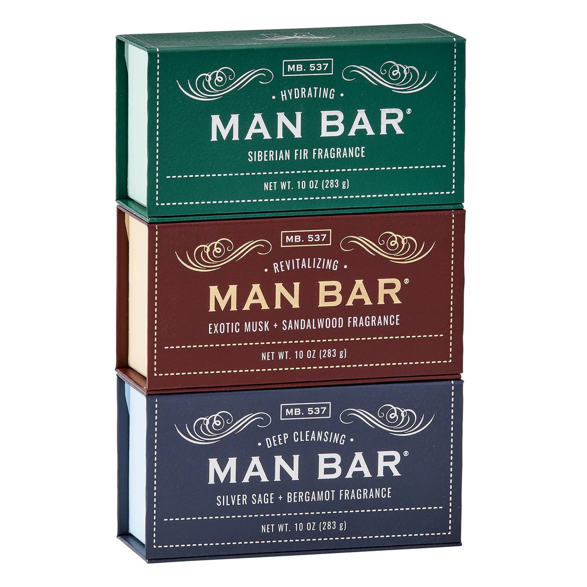 San Francisco Soap Company front packaging showing rugged gift box and benefit of presentation