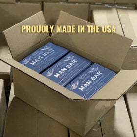 San Francisco Soap Company ingredient batch stamp emphasizing USA-made and quality control