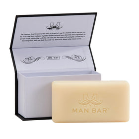 San Francisco Soap Company Midnight Amber bar close-up highlighting rich texture and aroma