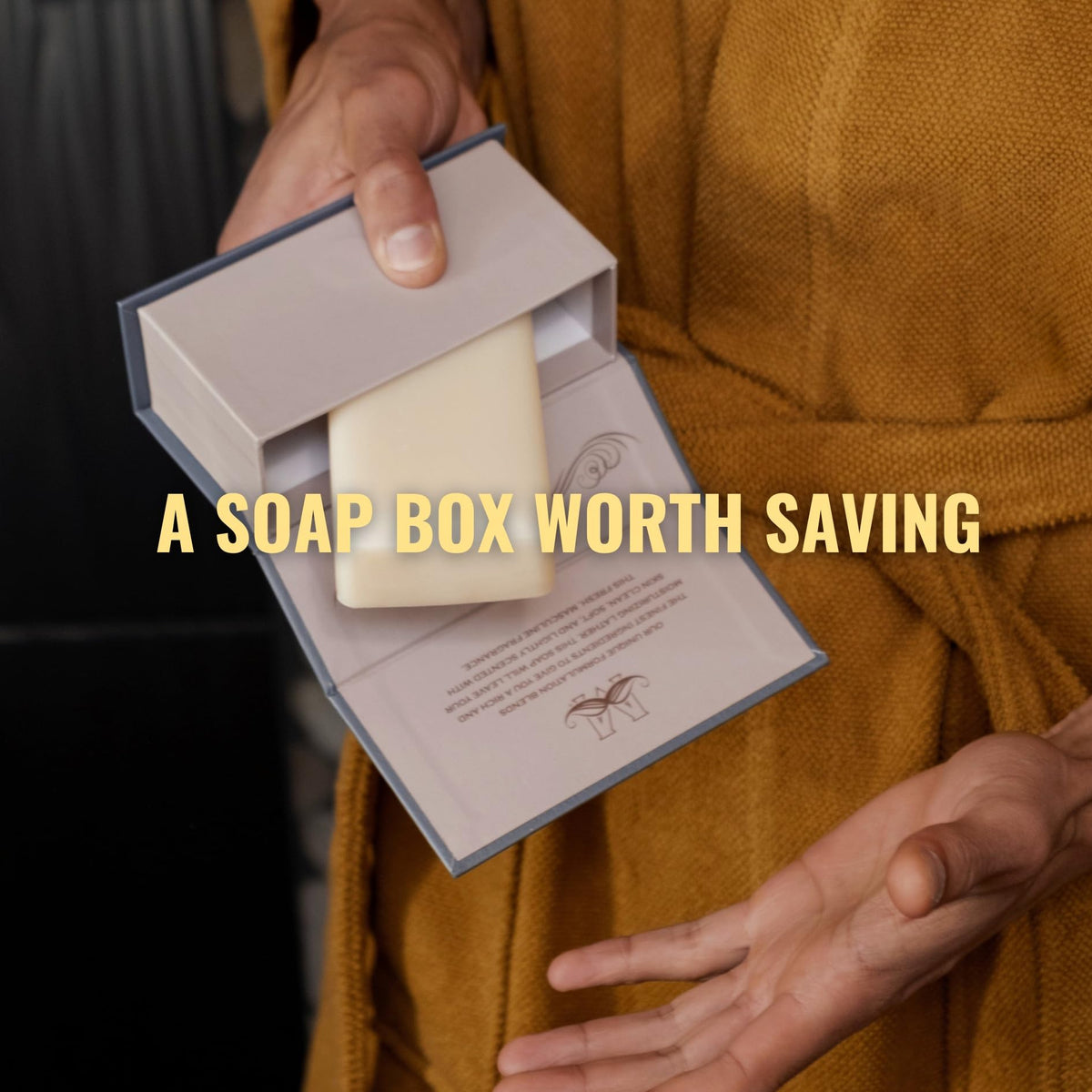 San Francisco Soap Company bar in shower scene illustrating daily use and refreshing cleanse
