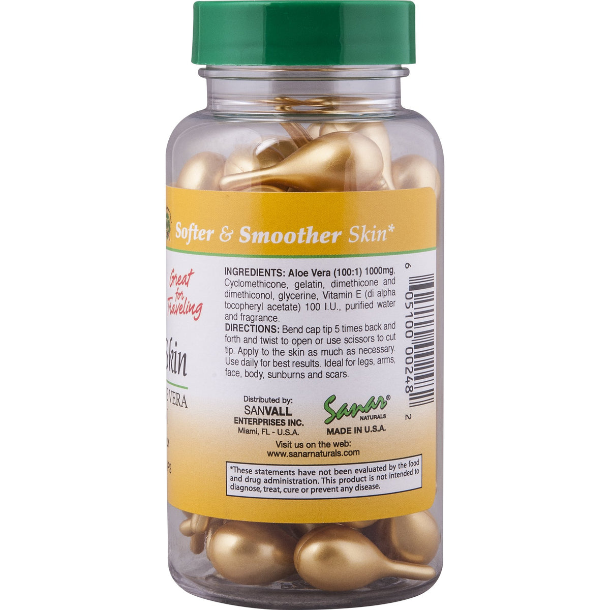 Sanar Naturals spread of 60 capsules showing full-pack convenience