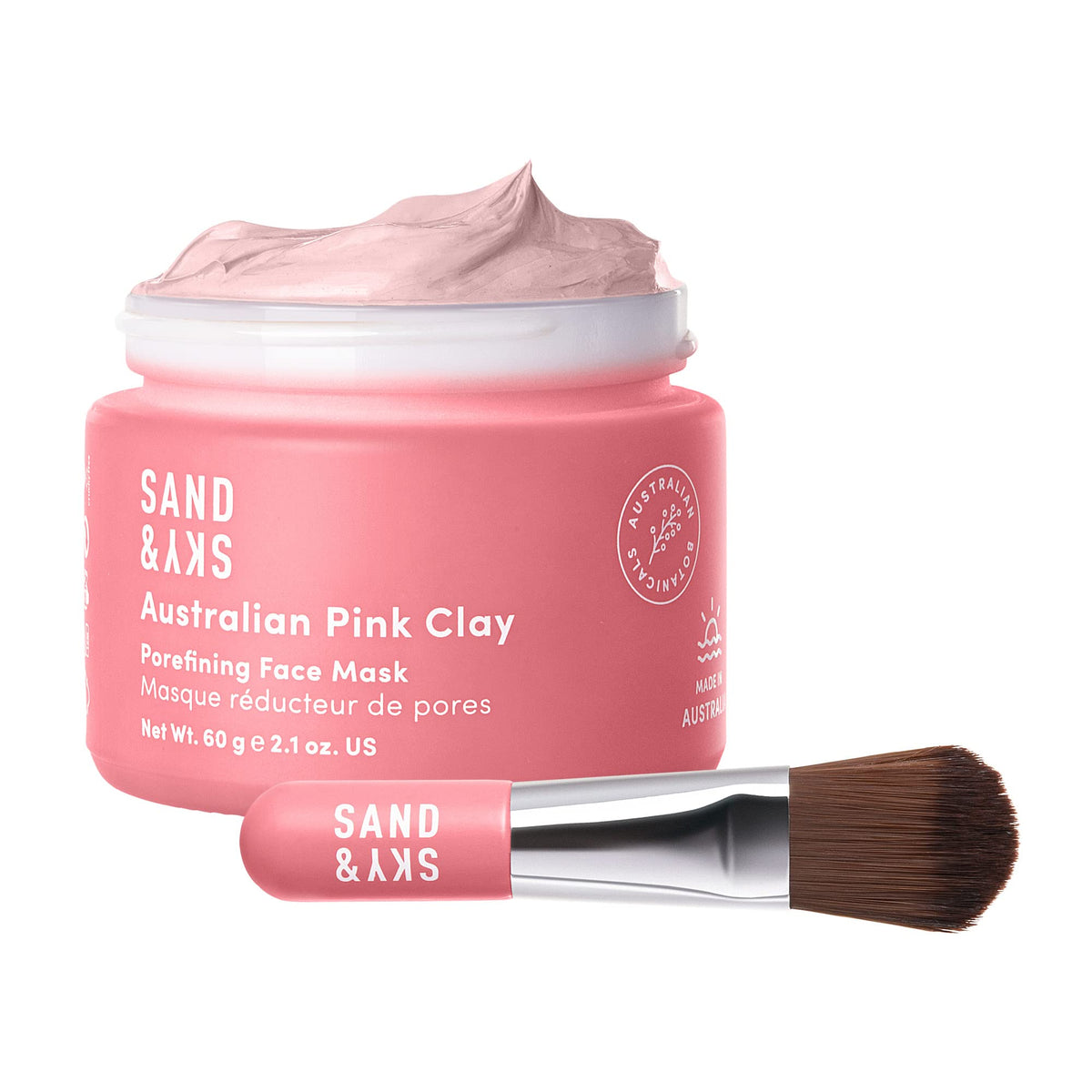 Sand & Sky front packaging showing product and brand for easy identification
