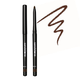 Sandstone Scandinavia pencil front view showing slim brown liner and benefit of precise application