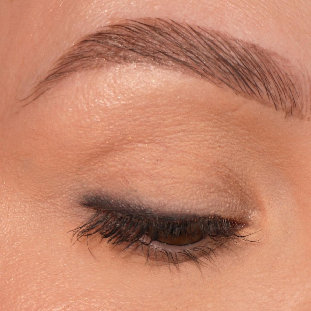 Sandstone Scandinavia eyeliner stroke on skin demonstrating black pigment payoff and long-wear benefit