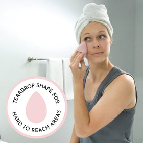 S&T INC. finger pocket detail offering secure grip and controlled cleansing benefit