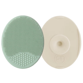S&T INC. brushes suctioned to tile drying upright to avoid mildew buildup