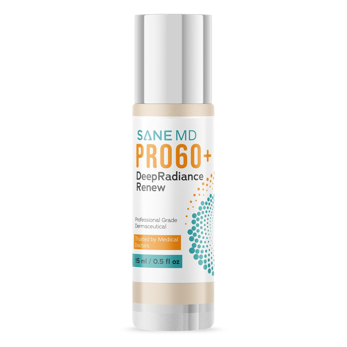 SANE MD PRO60+ front packaging showing bottle and label for clear identification and trust