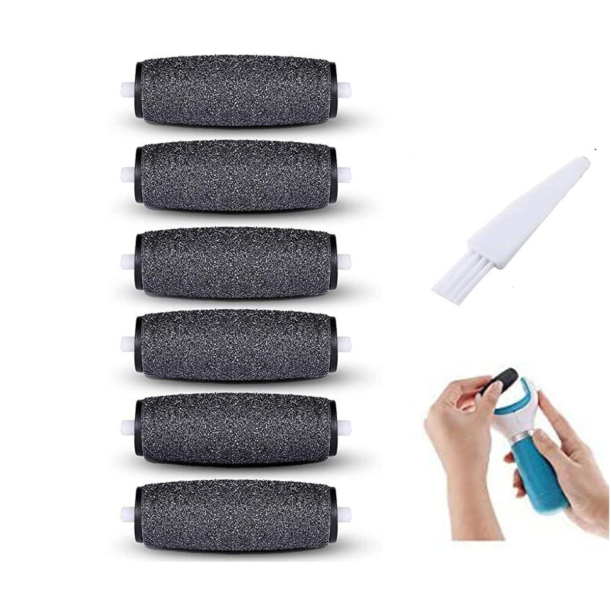 sankaragi six extra coarse rollers pack showing front and branding benefit quick replacement