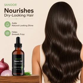 SANOOR scalp massage with oil demonstrating conditioning and comfort