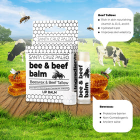 Santa Cruz Paleo beeswax ingredient image highlighting protective barrier benefit
