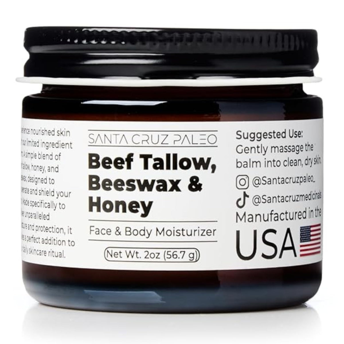 Santa Cruz Paleo front jar view showing clean packaging and compact size for convenience