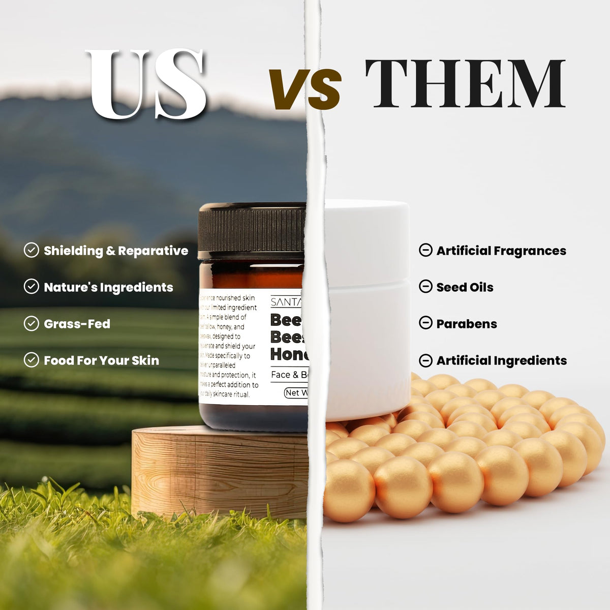 Santa Cruz Paleo honey close-up highlighting organic honey benefit for gentle hydration