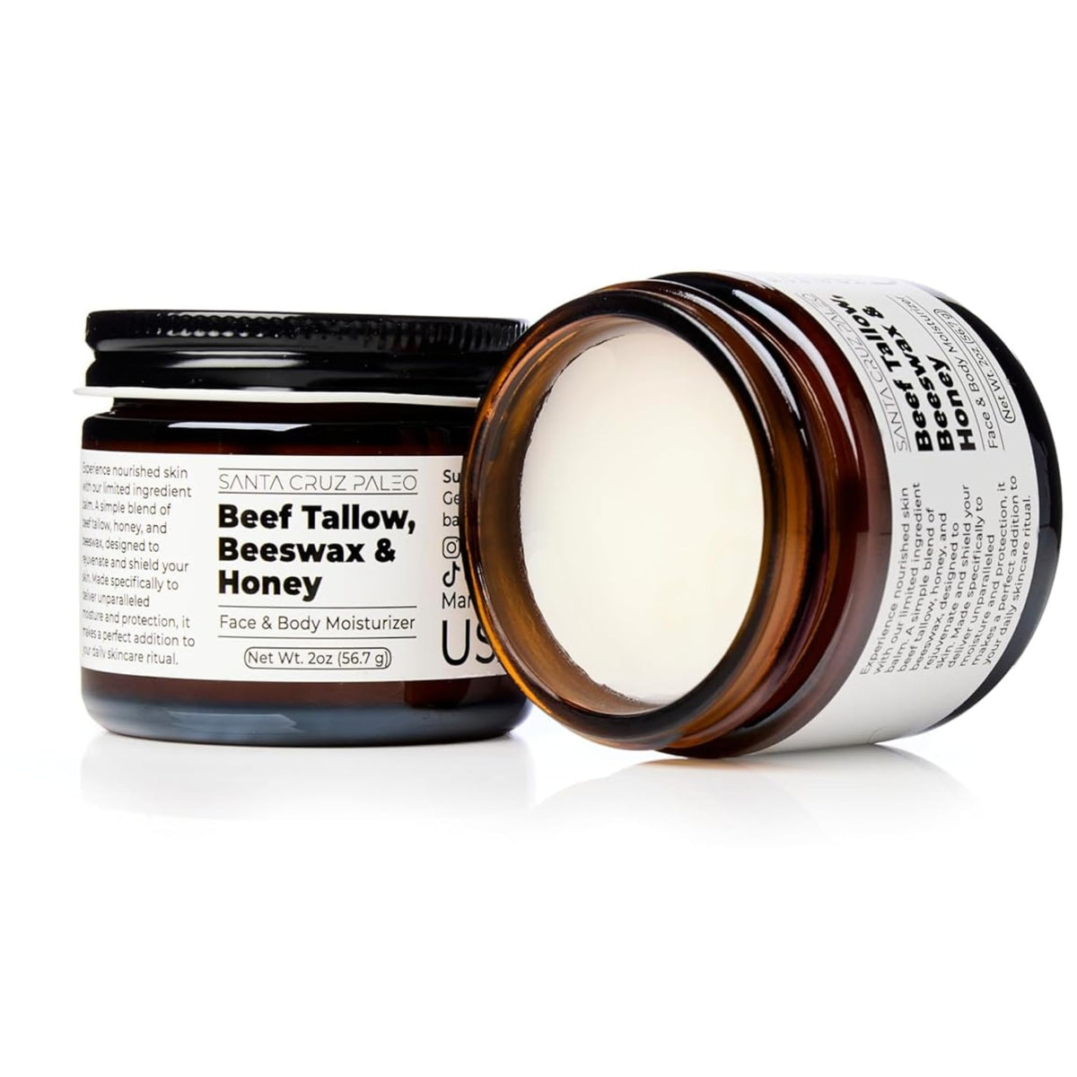 Santa Cruz Paleo label detail showing ingredient list and clean paleo formulation