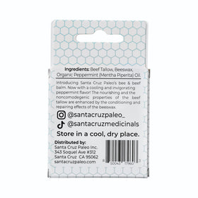 Santa Cruz Paleo close-up of open balm stick texture for smooth application benefit