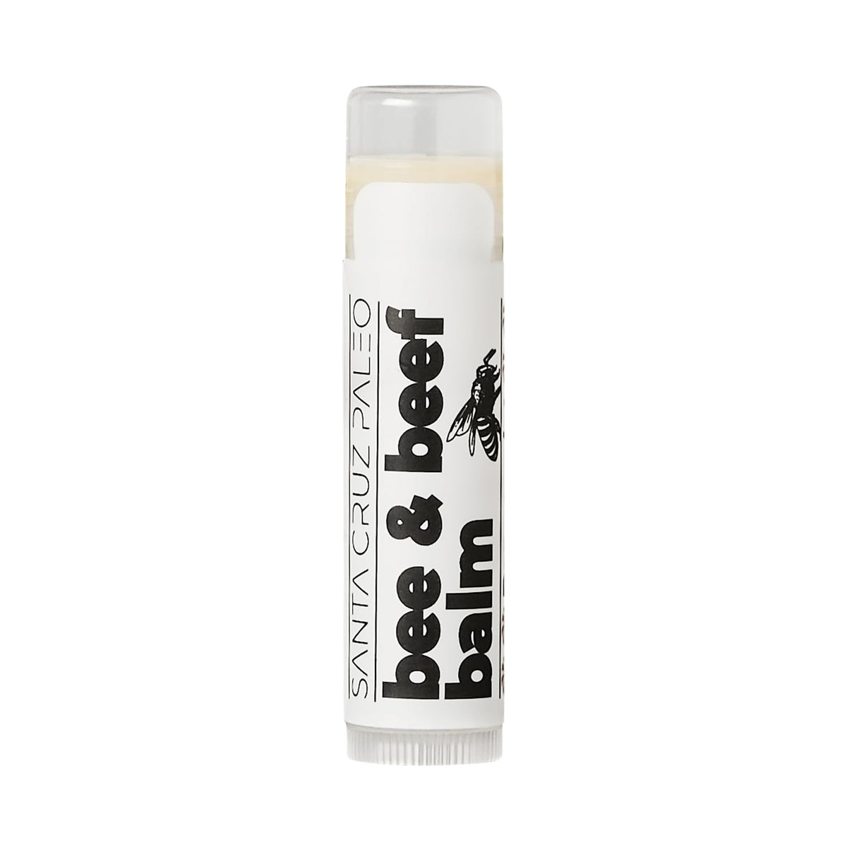 Santa Cruz Paleo applying balm to lips demonstrating hydration and protective barrier benefit