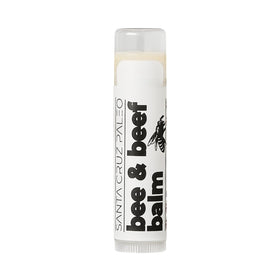 Santa Cruz Paleo applying balm to lips demonstrating hydration and protective barrier benefit