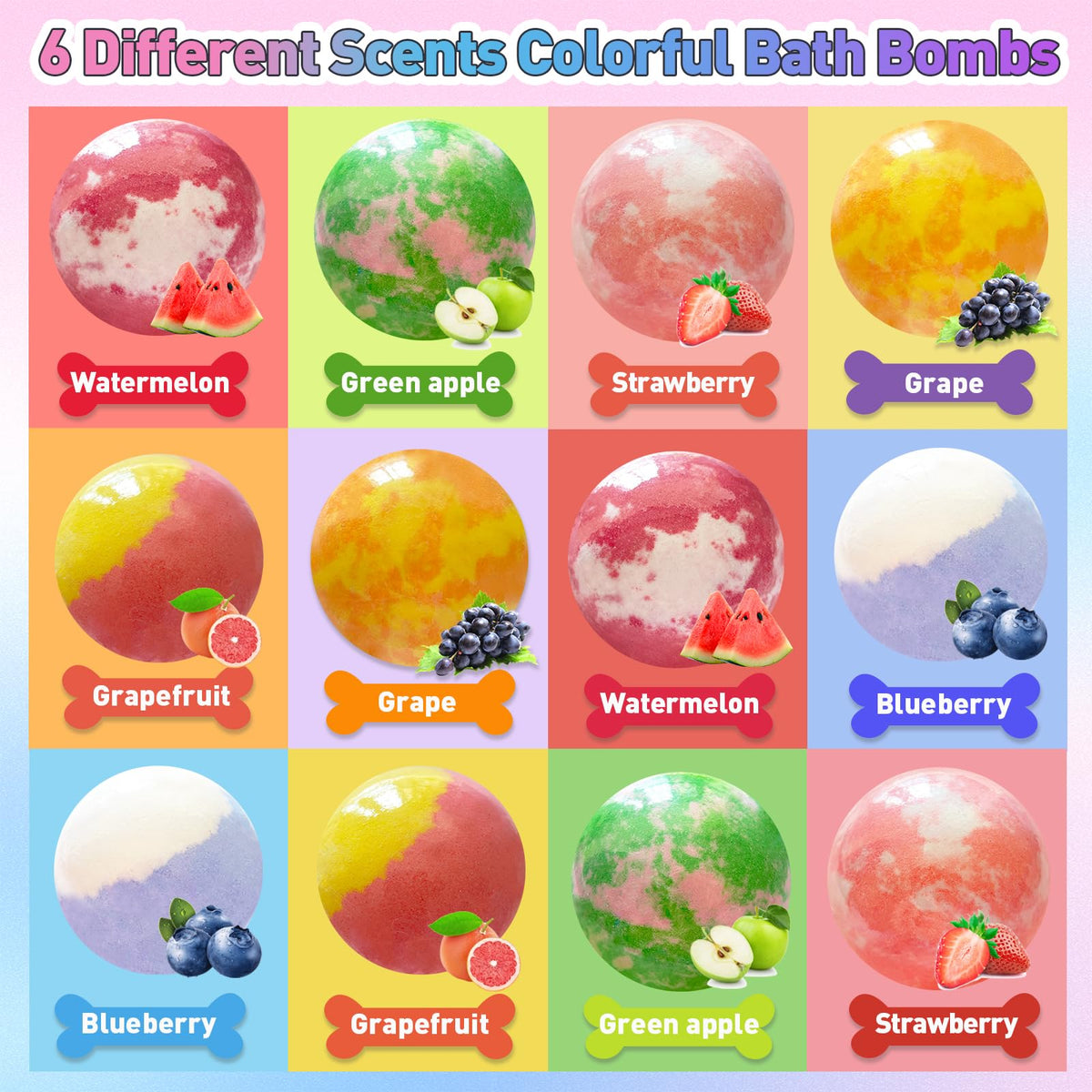 Santrela bath bomb fizzing in tub producing colorful water and a fun sensory experience