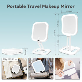 SANYCASA 10X magnification close-up highlighting detailed makeup precision