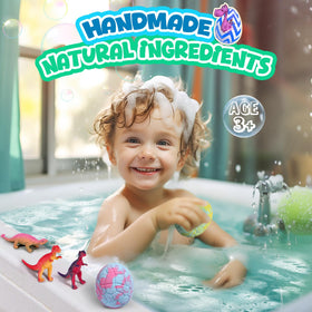 sanyi bath bomb fizzing in tub illustrating entertaining bath-time experience