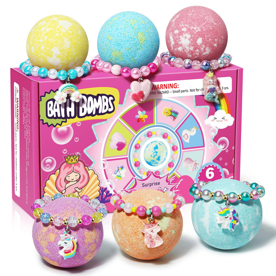 sanyi front packaging showing six colorful bath bombs and gift-ready presentation