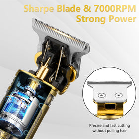 Saoilli trimmer in use shaping beard demonstrating precision styling benefit