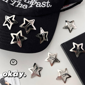 SAOROPEB star clips decorating a braid for added Y2K visual interest