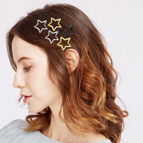 SAOROPEB spread of black gold silver clips for mix-and-match styling