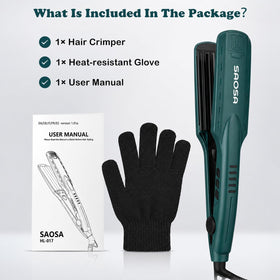 SAOSA crimper styling roots to lift hair and add instant fullness and texture