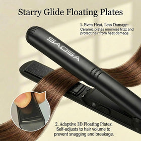 SAOSA flat iron styling bangs precisely for quick touch-ups and polished appearance