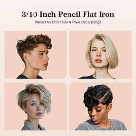 SAOSA in-use styling bangs on short haircut demonstrating precise root smoothing