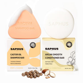 SAPHUS front packaging showing duo and eco-friendly benefit
