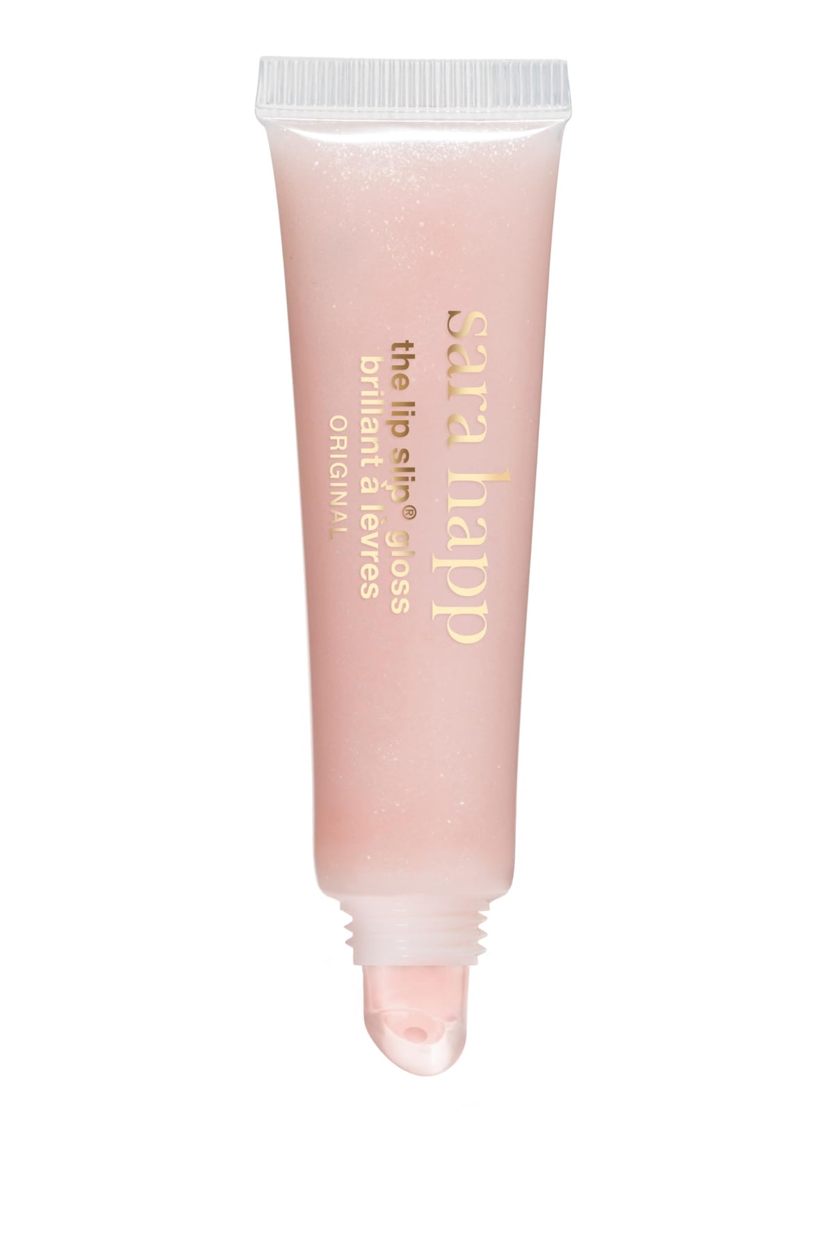 Sara Happ packaging label detail capturing ingredients and nourishing vitamins benefit