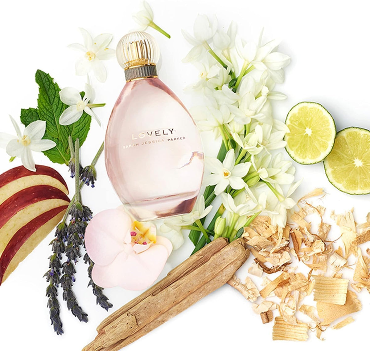 Sarah Jessica Parker Lovely glass bottle detail highlighting texture and refined design