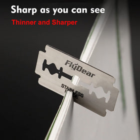 sasiga blade installed in safety razor demonstrating easy compatibility