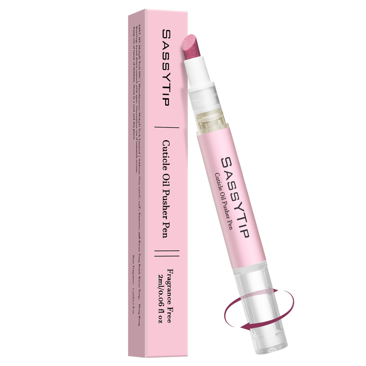 SASSYTIP front packaging showing product and benefits for neat nails