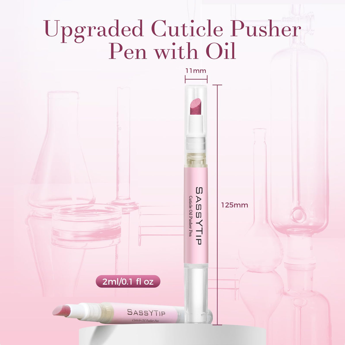 SASSYTIP tucked inside a bag for on-the-go touch-ups and quick hydration