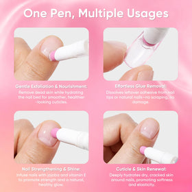 SASSYTIP pen held in hand to show scale and easy portability