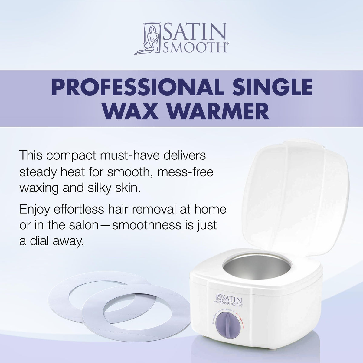 Satin Smooth temperature dial and silicone switch for accurate heat control