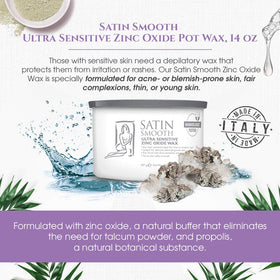 SATIN SMOOTH wax applied upper lip showing precise hair removal benefit