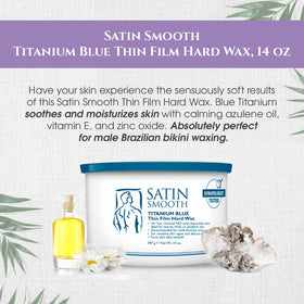 Satin Smooth being applied with spatula on skin demonstrating thin-film coverage and control