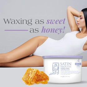SATIN SMOOTH close-up of soft honey wax texture for smooth application