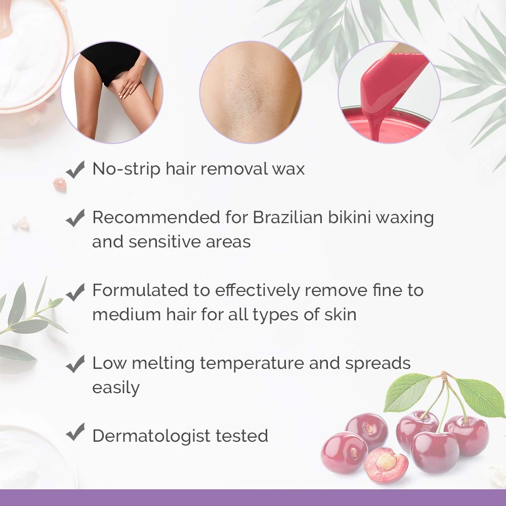 Satin Smooth bikini area demonstration being waxed, illustrating gentle hair removal
