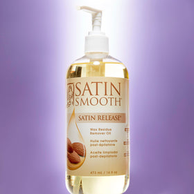 Satin Smooth 16 oz bottle beside everyday objects for scale