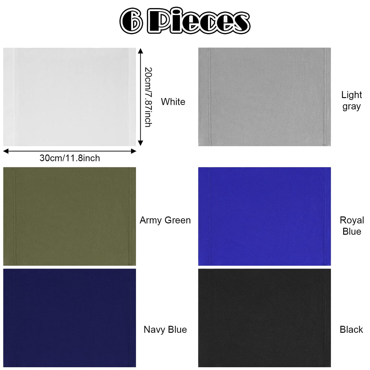 SATINIOR six caps laid flat displaying each color for outfit coordination benefit