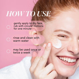Saturday Skin applied on hand demonstrating how gel transforms and exfoliates