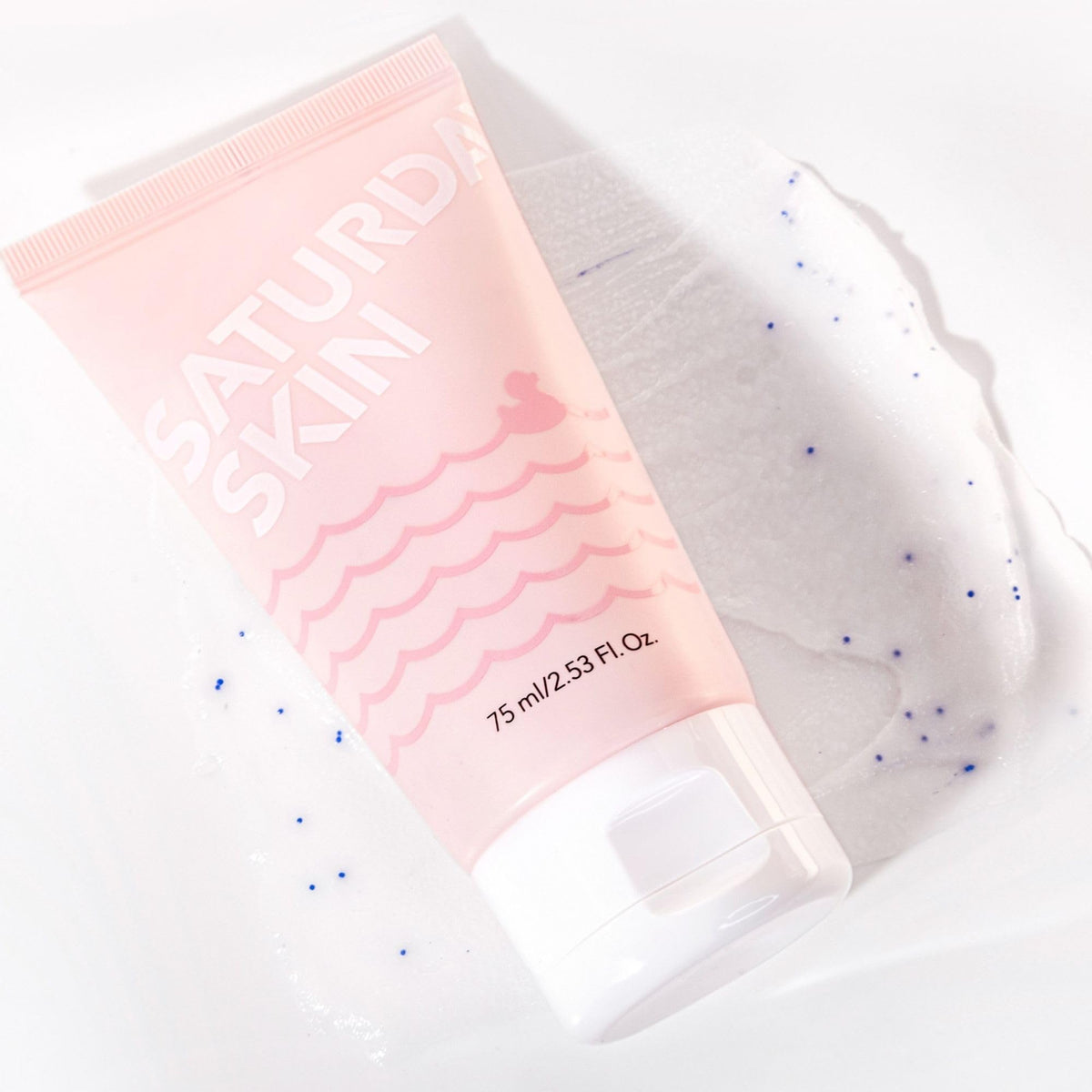 Saturday Skin ingredients label highlighting enzymes and soothing aloe