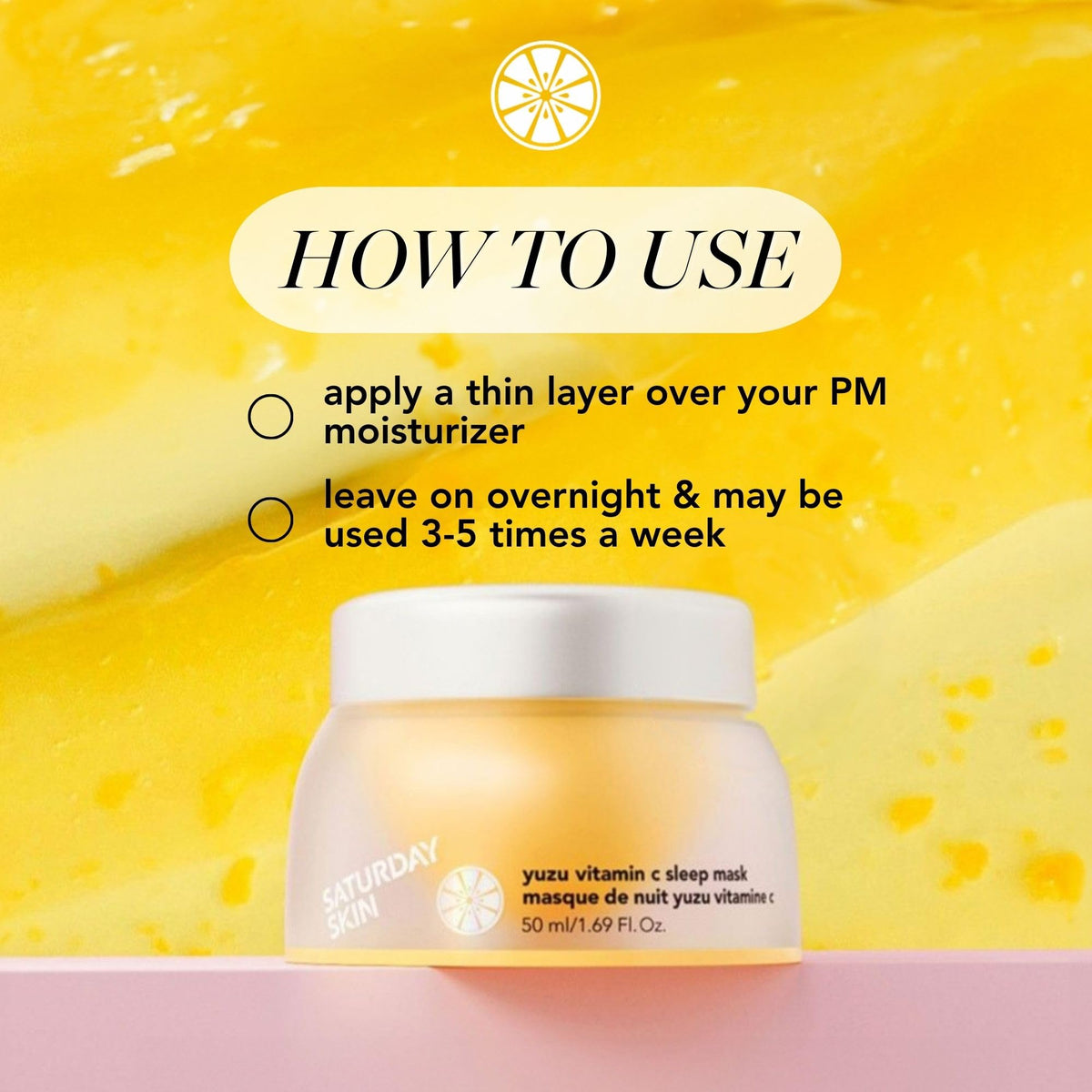 Saturday Skin label close-up highlighting active ingredients for informed choices